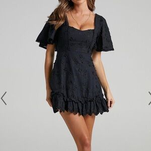 Showpo Black Lace Dress